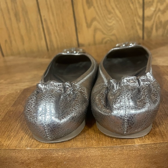 Tory Burch Metallic Ballet Flats - Picture 3 of 16